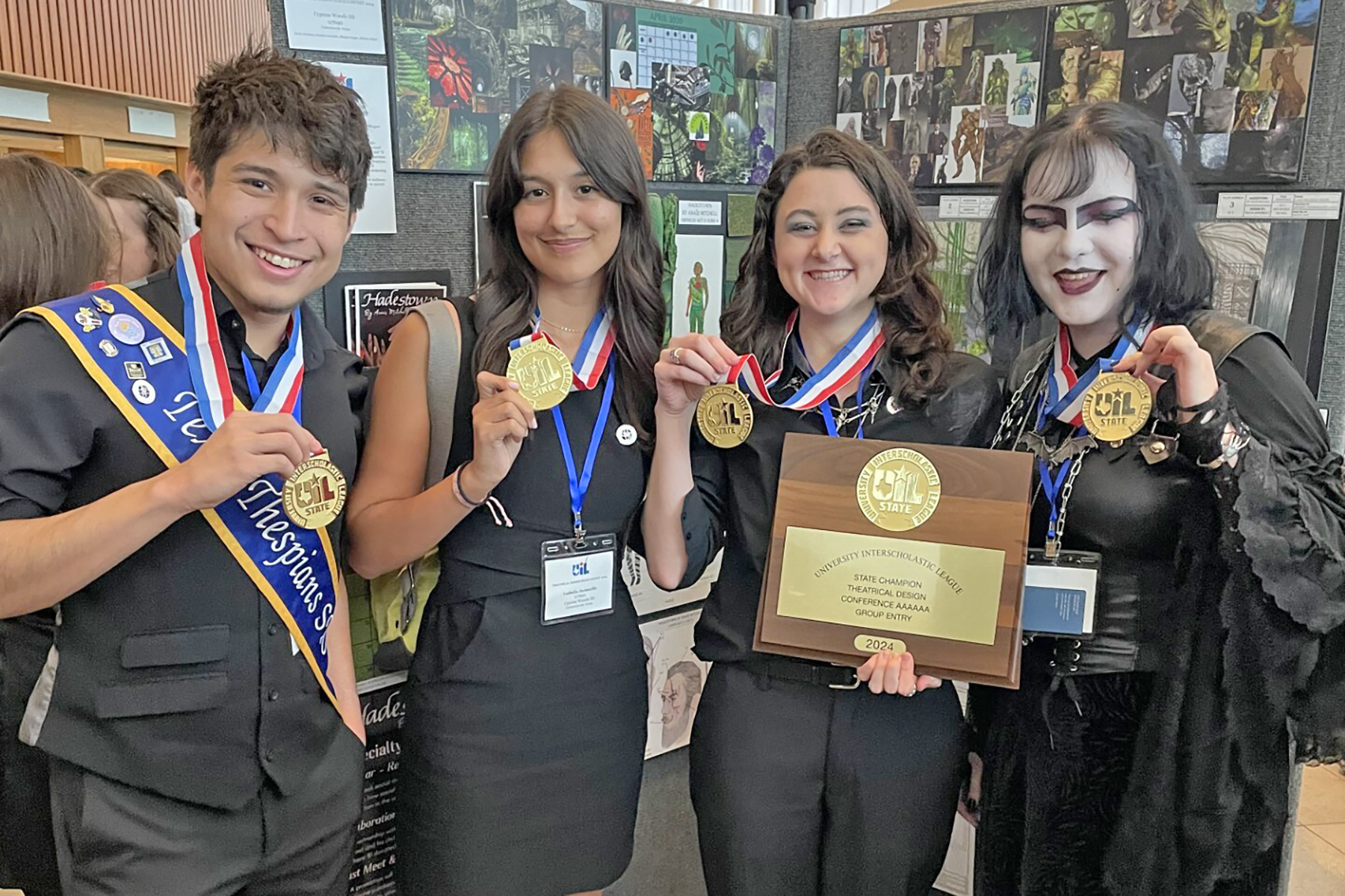Cy Woods HS Students Win State Championship at UIL State Theatrical Design Contest