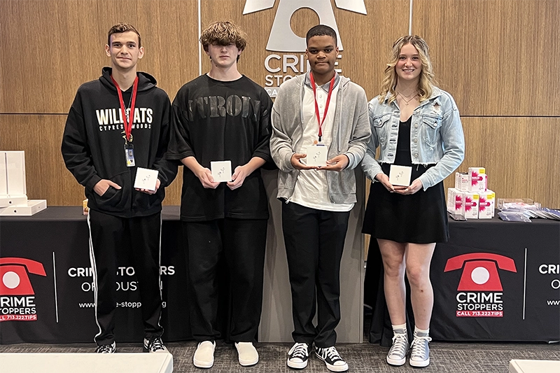 CFISD Audio/Video Production Students Claim First and Third Place in Crime Stoppers Video Contest