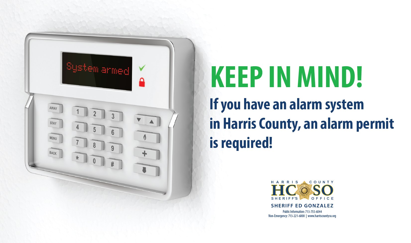 Protect Your Home: Register Your Alarm System with Harris County