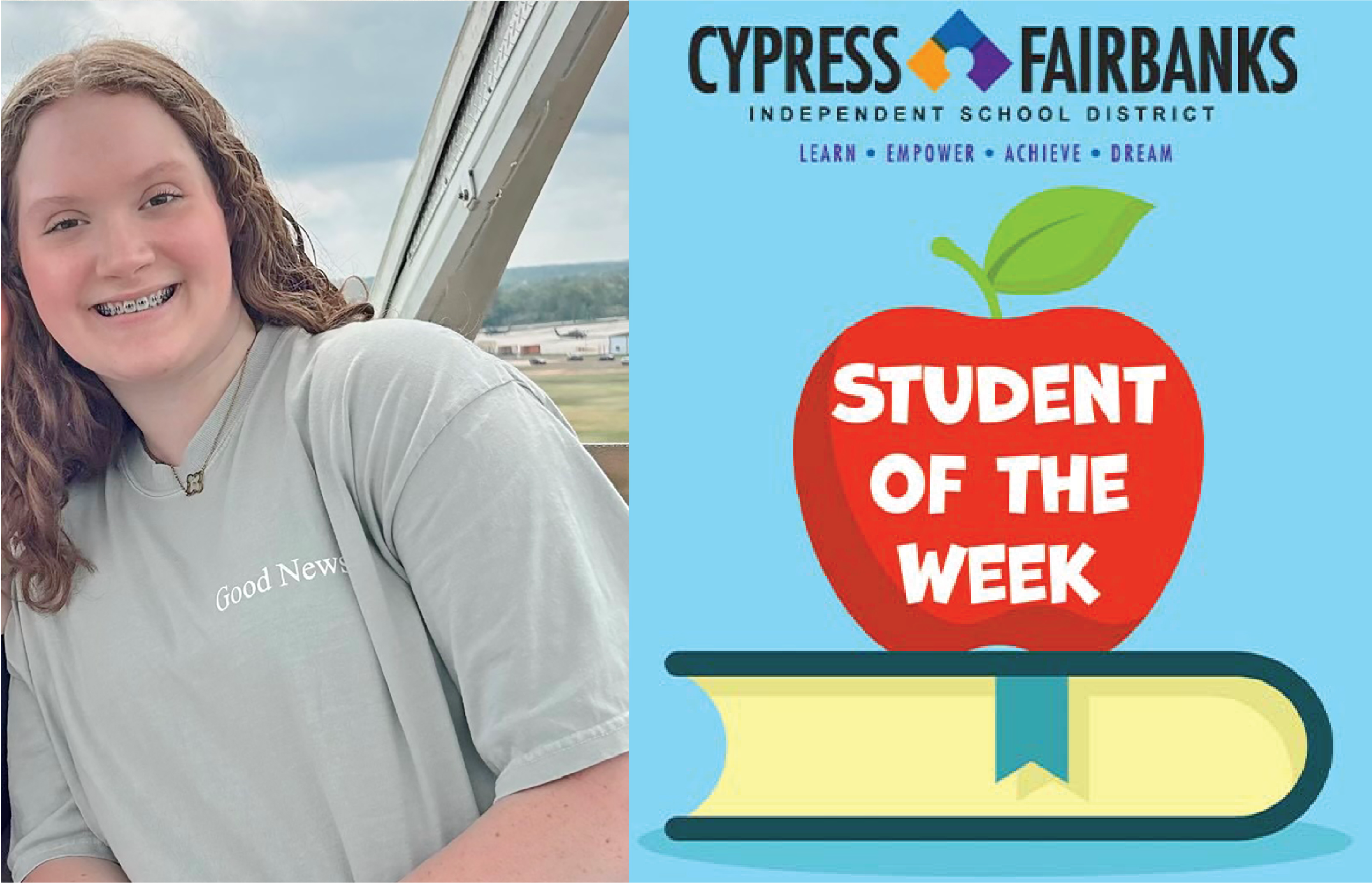 Cy-Woods High School Sophomore Named CFISD Student of the Week