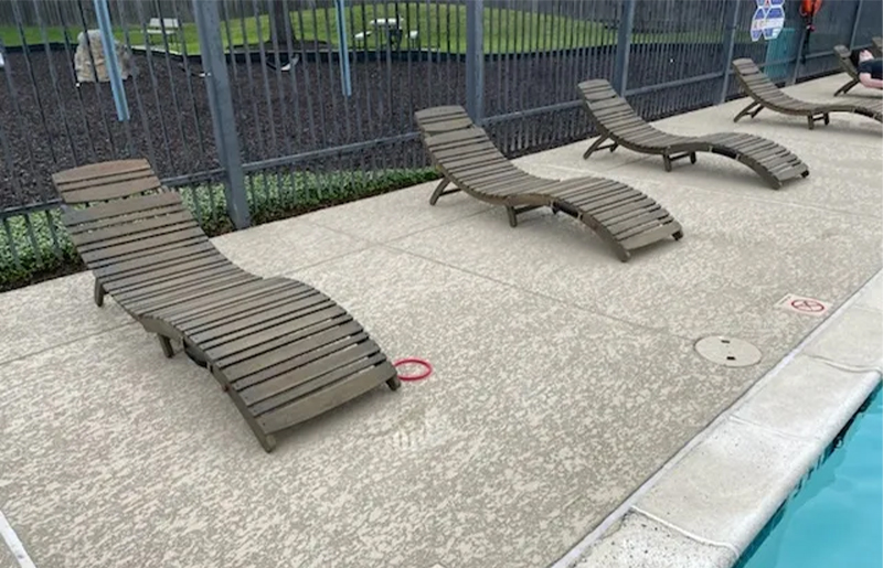 New Lounge Chairs at Copperbrook Pool