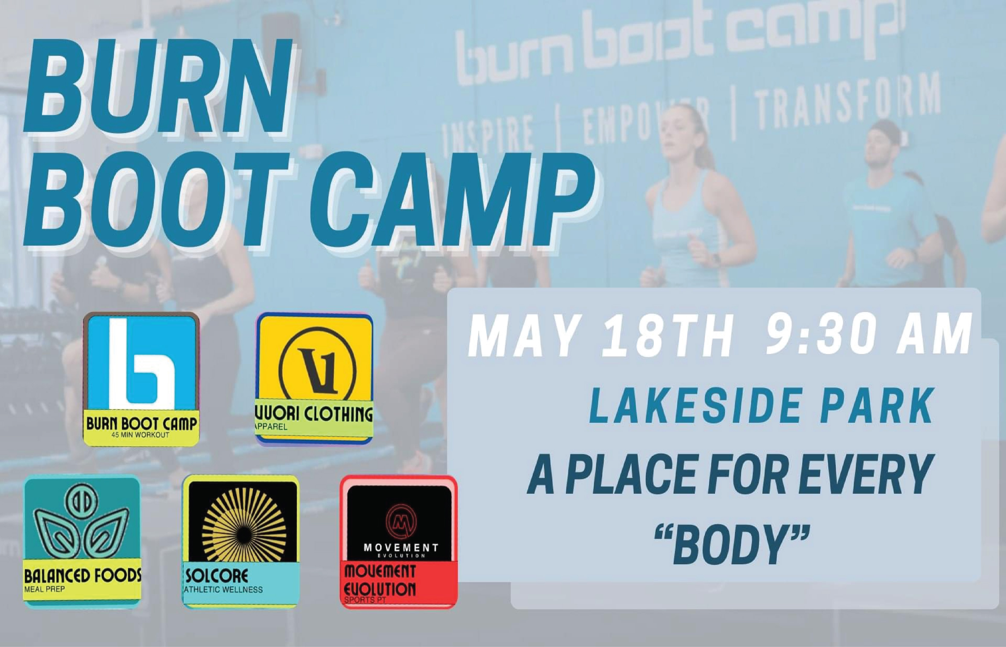 Burn Boot Camp to Host Towne Lake's Fitness Expo on May 18