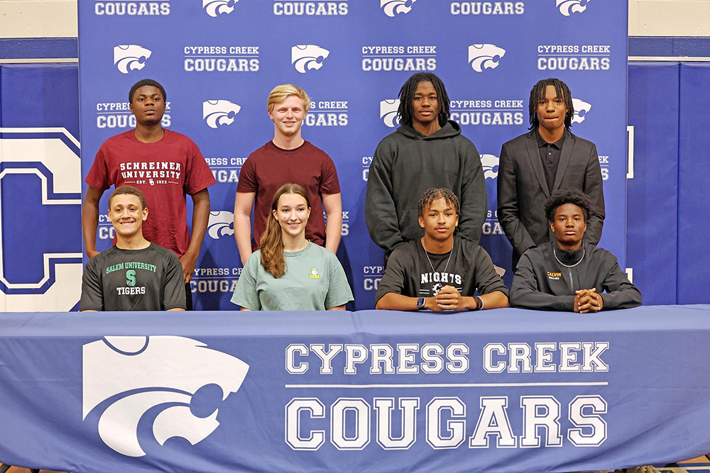 Eight Cypress Creek Athletes Commit to Collegiate Athletics on Late Spring Signing Day 2025