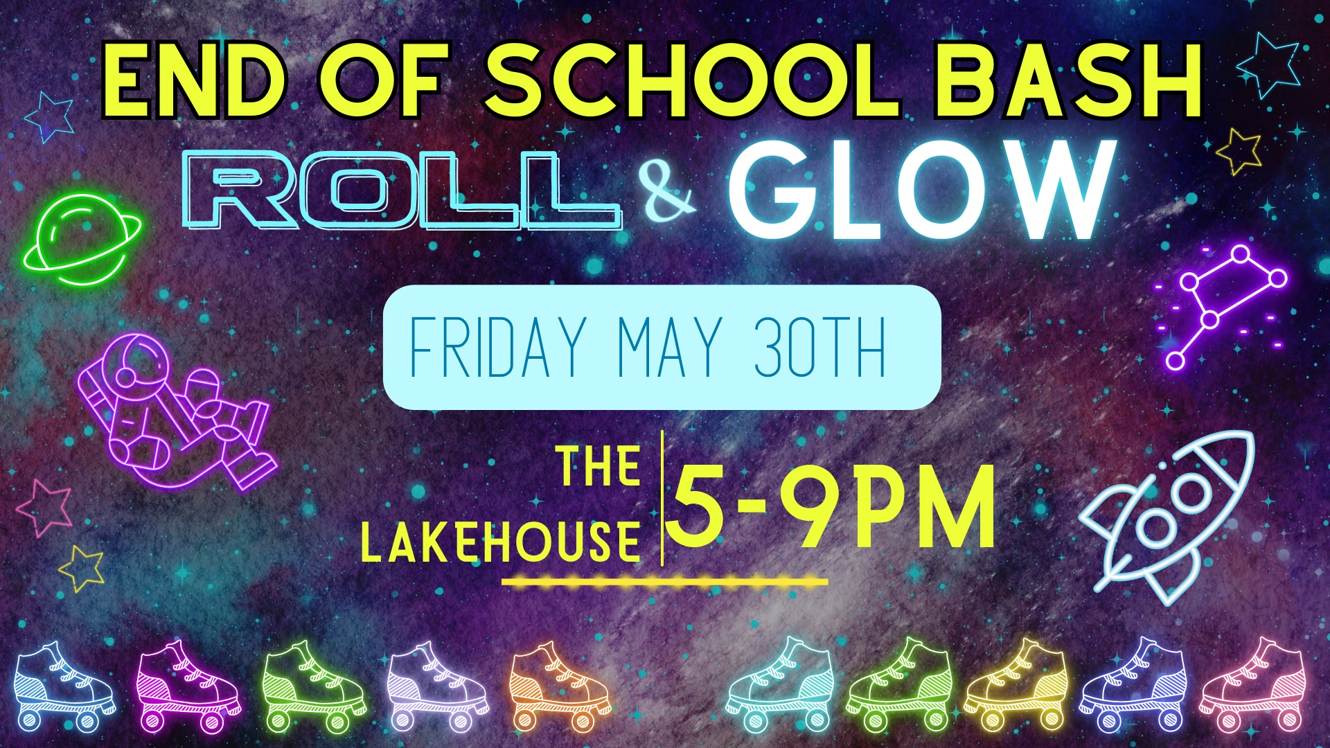 Towne Lake’s 'Roll & Glow' End of School Bash Promises Neon Fun for the Whole Family