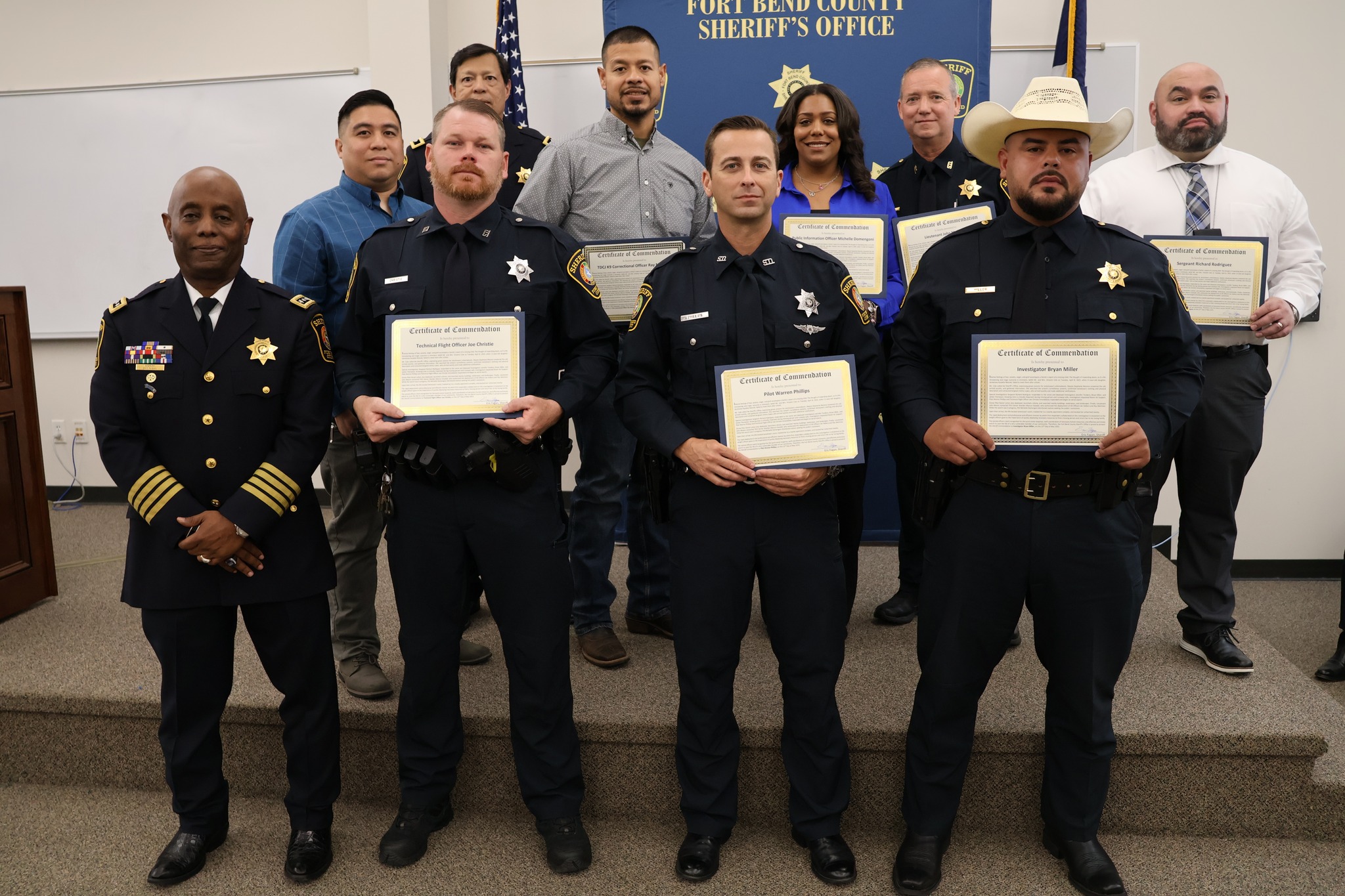 Fort Bend County Sheriff's Office Honors Promotions and Heroic Service in Ceremony