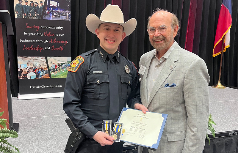 Harris County Constable Precinct 5 Deputy Miguel Diaz Honored for Heroic Actions Amid Rising Traffic Dangers in Harris County