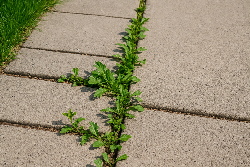How and Why to Weed Expansion Joints: A Curb Appeal and Concrete Care Guide for Hearthstone Homeowners