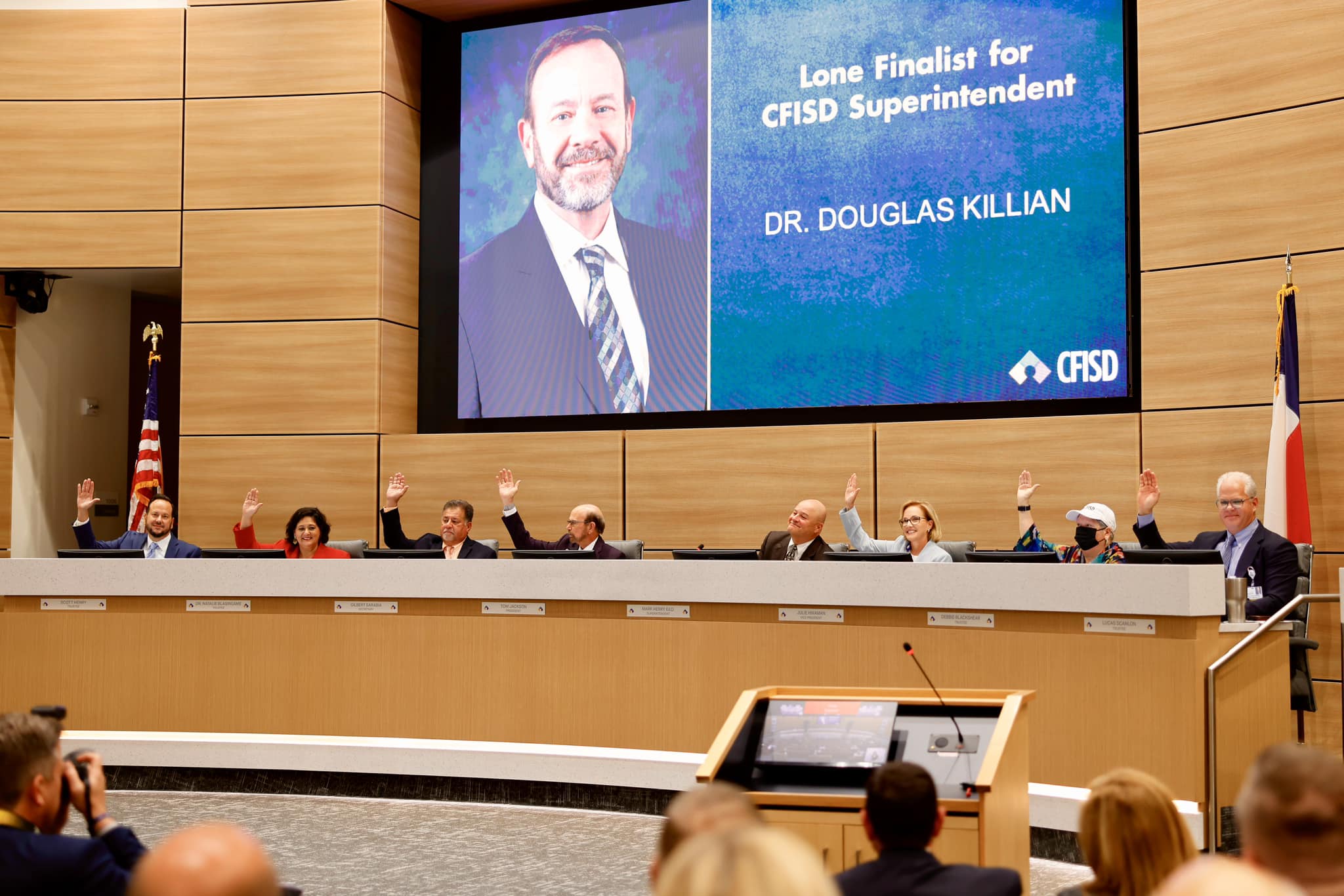 Board Approves Dr. Douglas Killian as Lone Finalist for Superintendent
