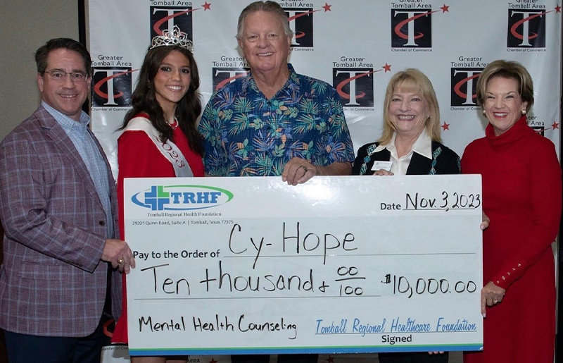 Cy-Hope Counseling Selected as 2023 Partner with Tomball Regional Health Foundation