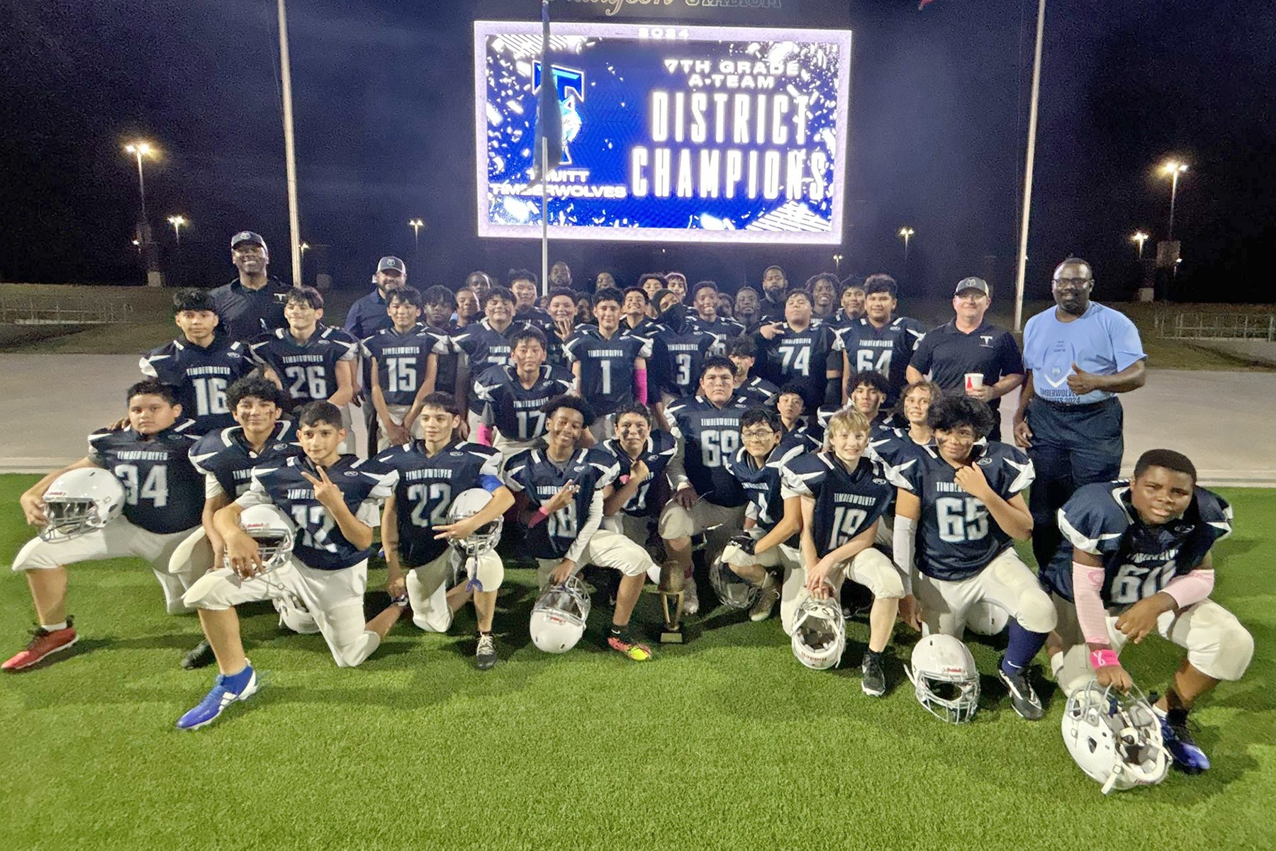 Truitt, Hamilton, Spillane, Smith Win 2024 Middle School Football Championships