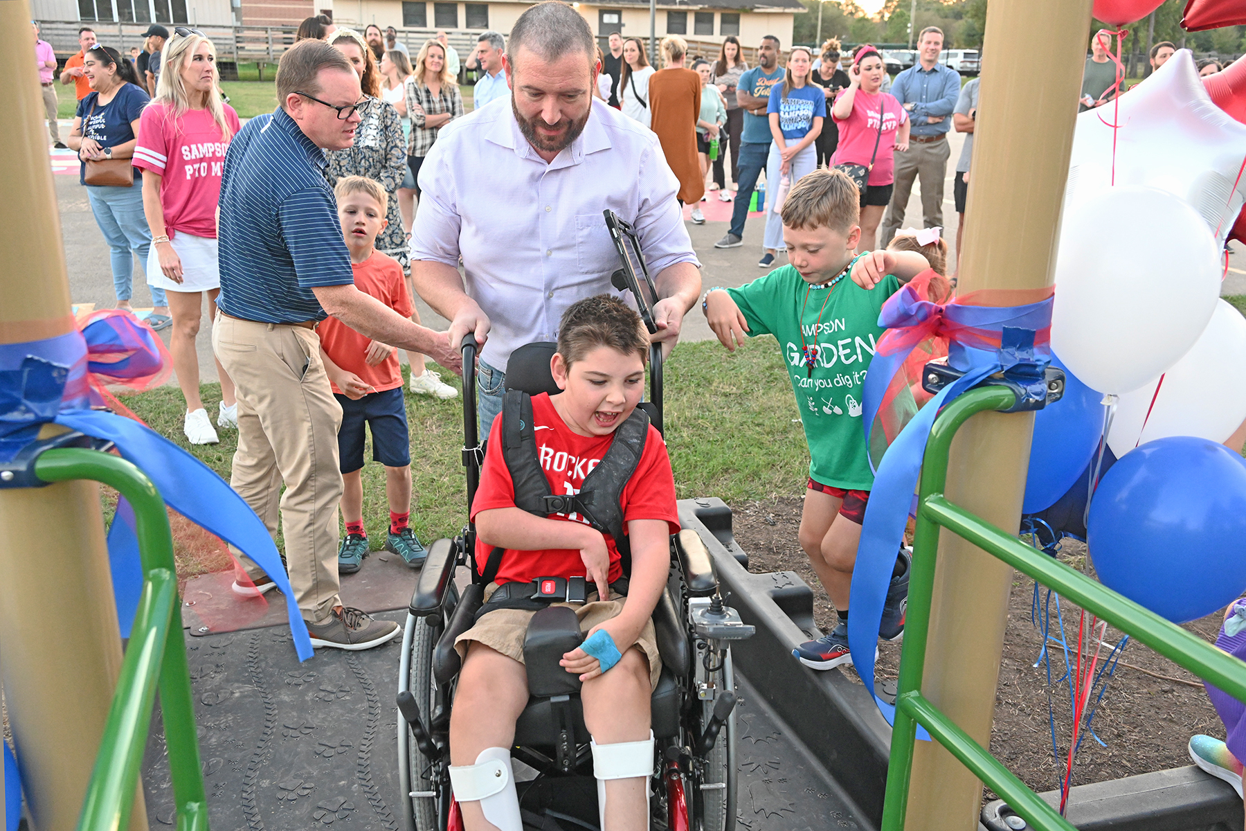 Sampson Elementary in Cy-Fair ISD Celebrates New All-Inclusive Playground for All Abilities