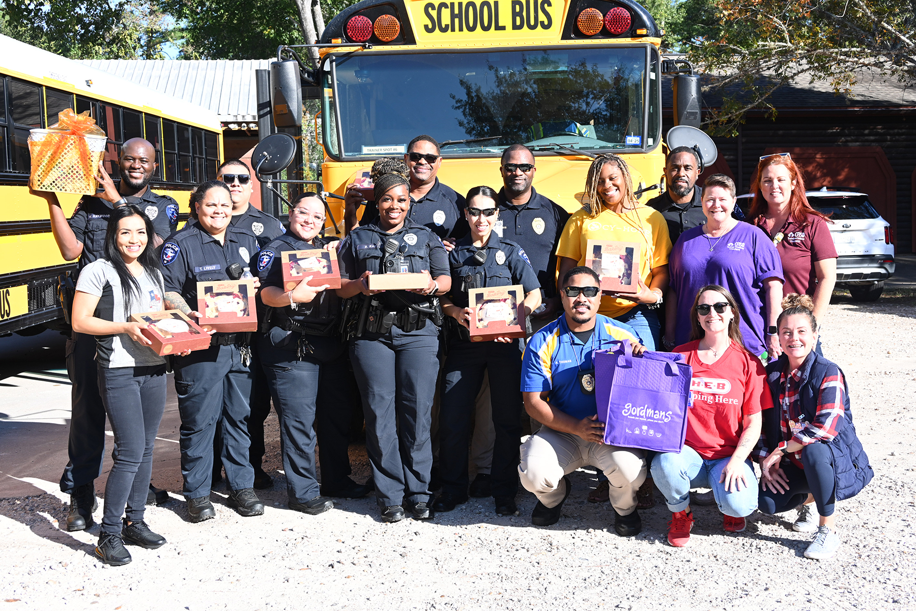 Cy-Fair ISD Police Officers Spread Holiday Cheer with Thanksgiving Meal Deliveries