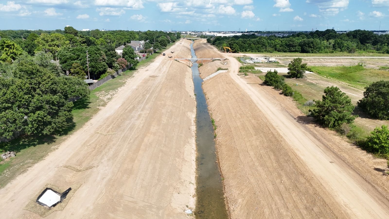 Barker Reservoir Watershed Repair Package 1 Substantially Complete, Enhancing Flood Control Infrastructure in Harris County