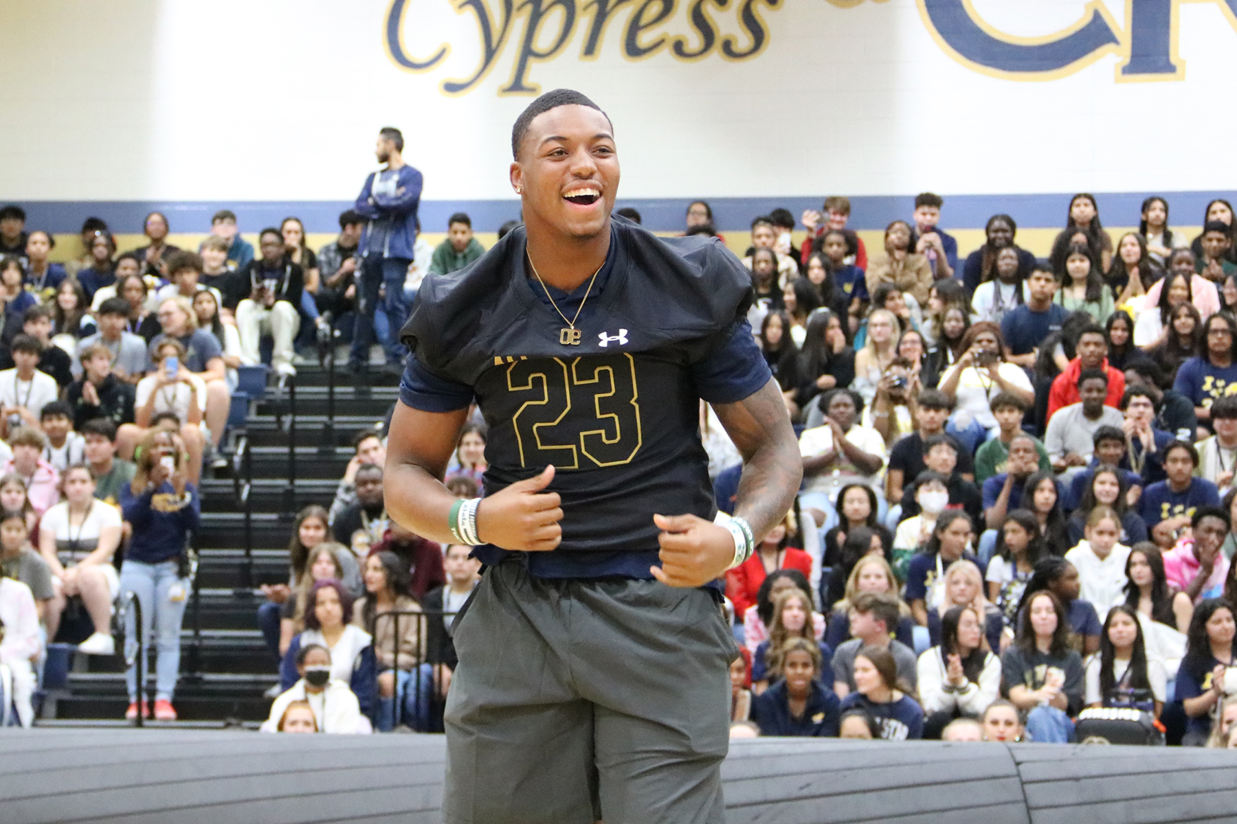 Cypress Ranch HS Football Standout Receives All-American Jersey