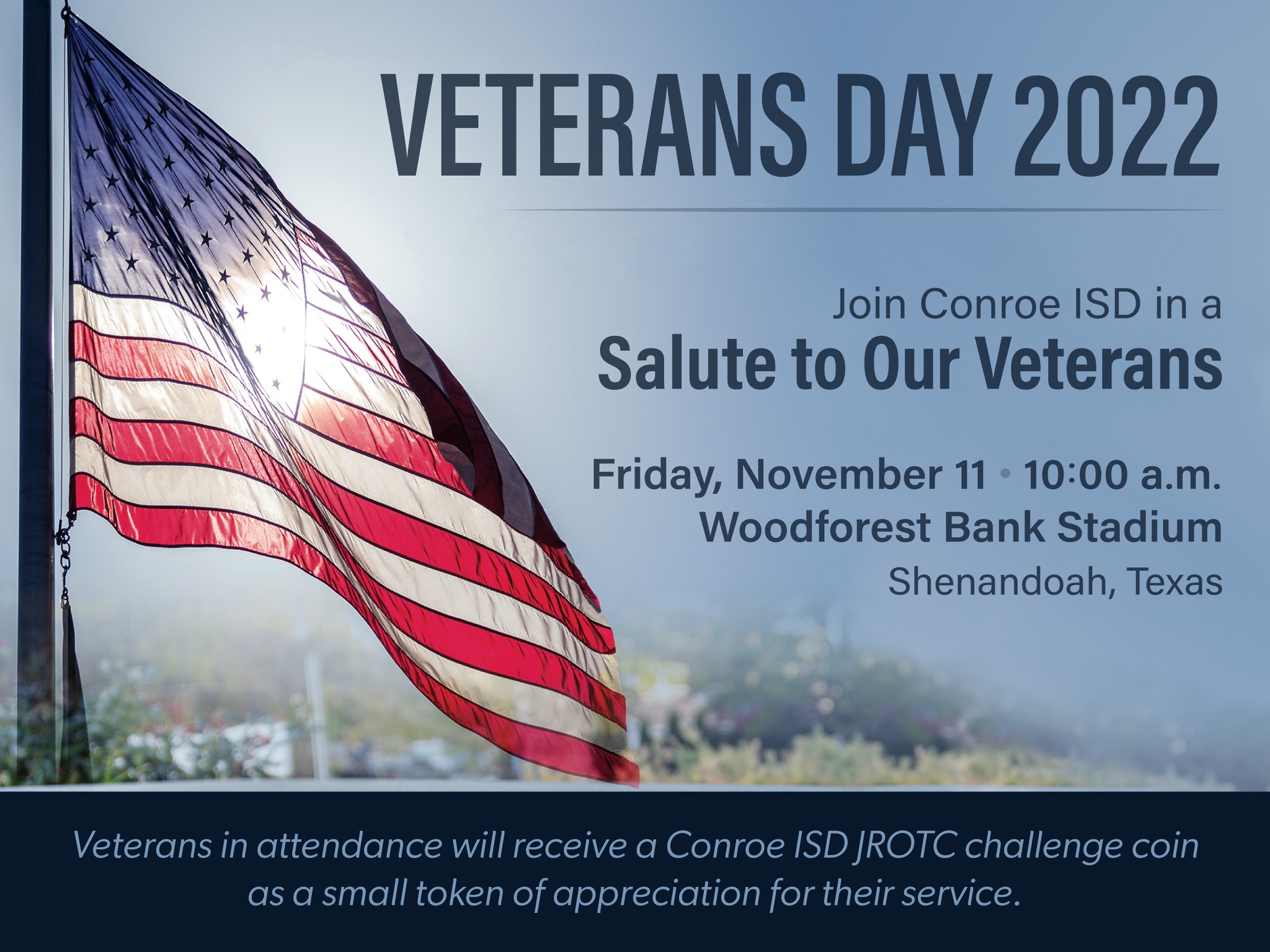 Conroe ISD to host Salute to Our Veterans