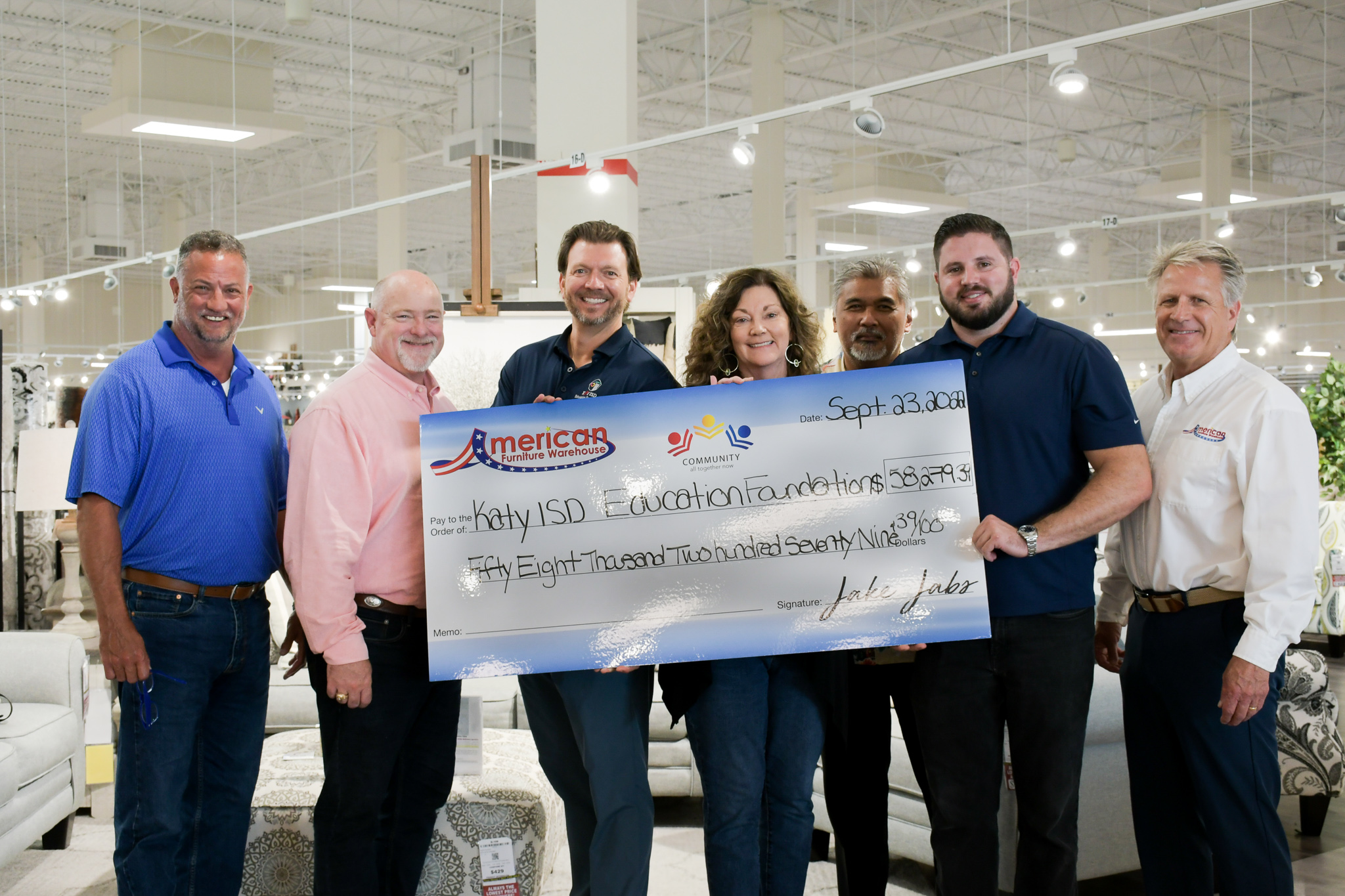 American Furniture Warehouse Funds Katy ISD Teacher Grants