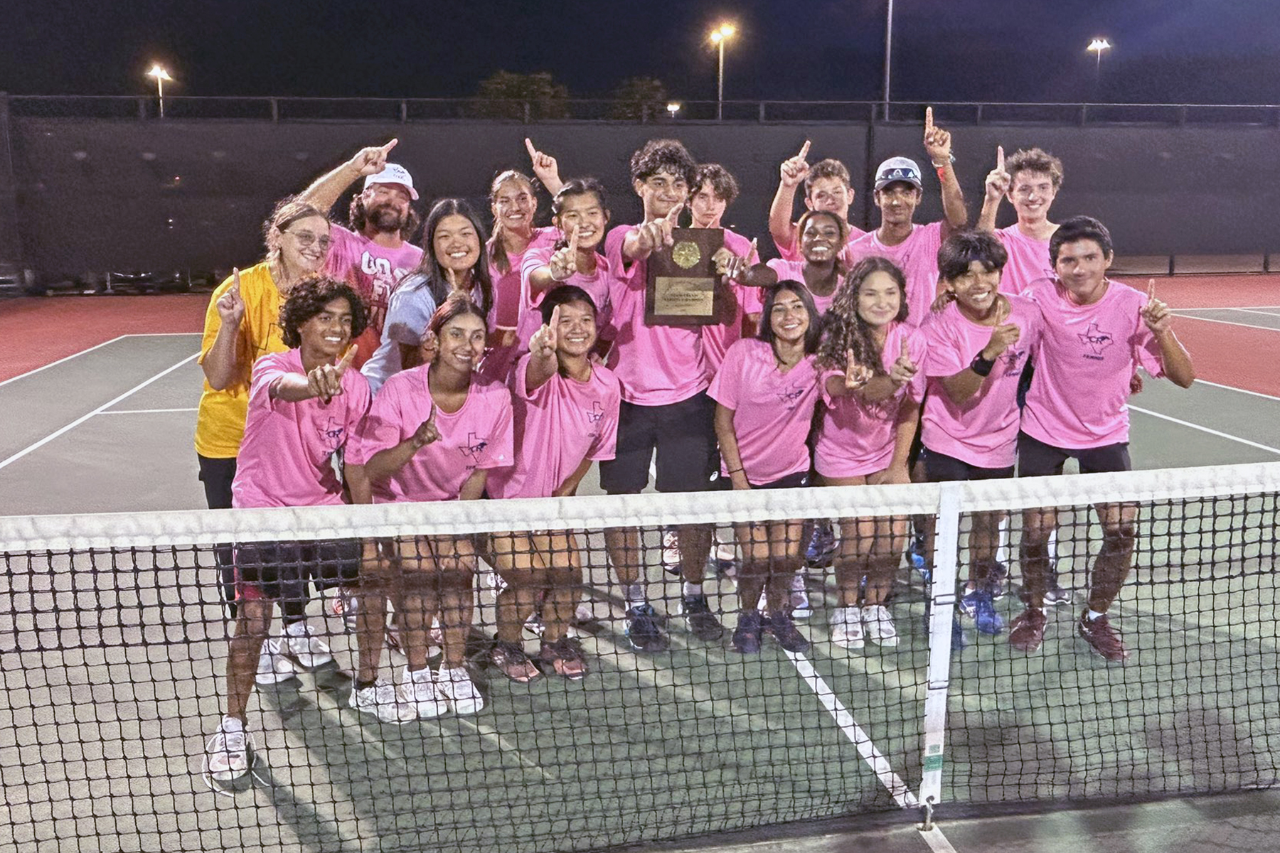 Cy Ranch Claims District Team Tennis Championship; Sixth Since 2014 