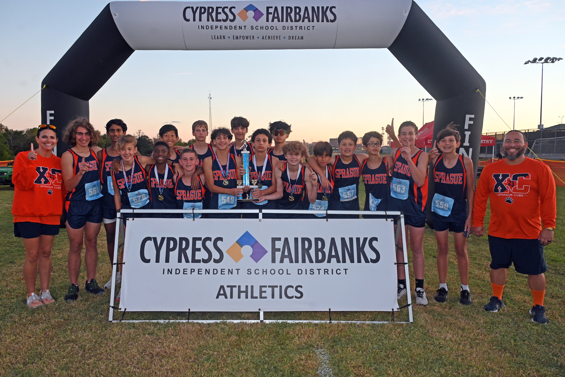 Anthony, Salyards, Sprague Win District Middle School Cross Country Team Titles 