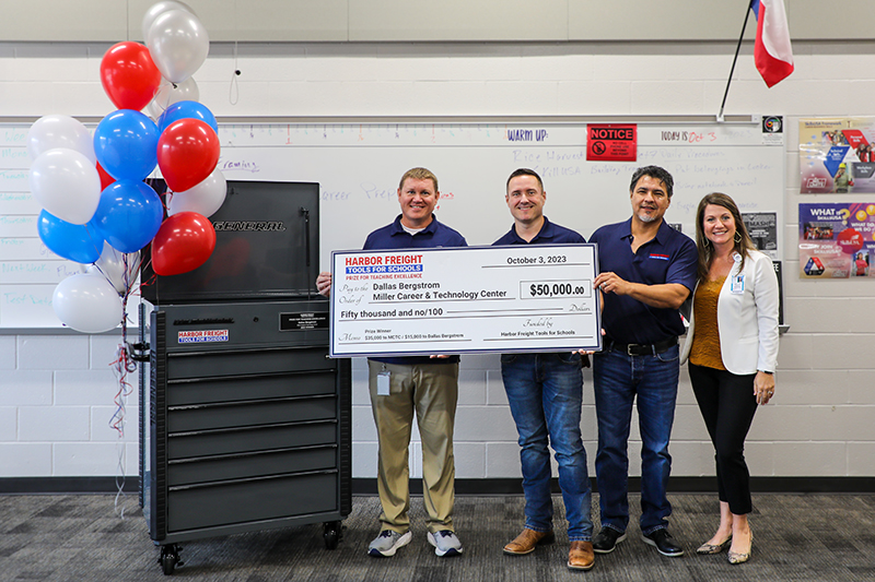 Katy ISD Teacher Receives 50,000 Harbor Freight Tools for Schools Prize