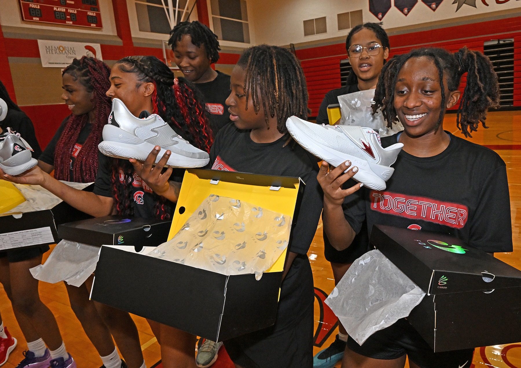 NBA Star Visits Alma Mater Cypress Lakes High School to Donate Shoes to Basketball Teams