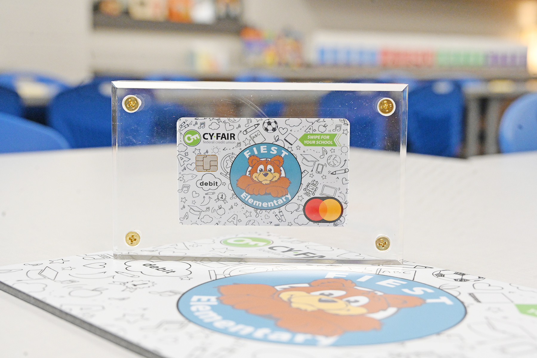 Cy-Fair FCU Unveils School Spirit Debit Cards for Fiest, Bang Elementary Schools