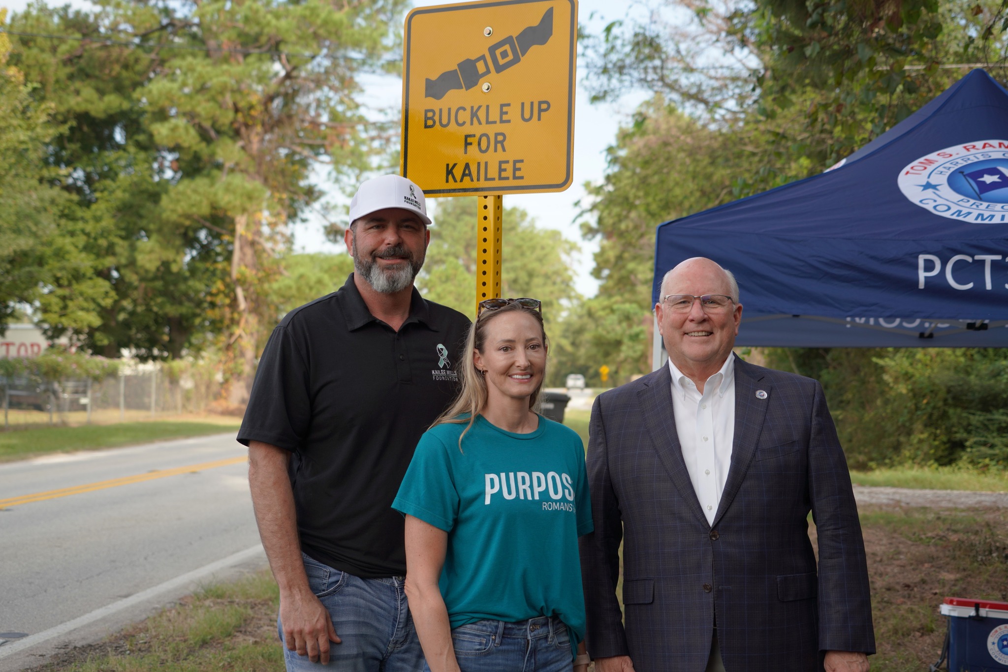 Commissioner Tom Ramsey Unveils Tribute Sign Honoring Kailee Mills' Legacy