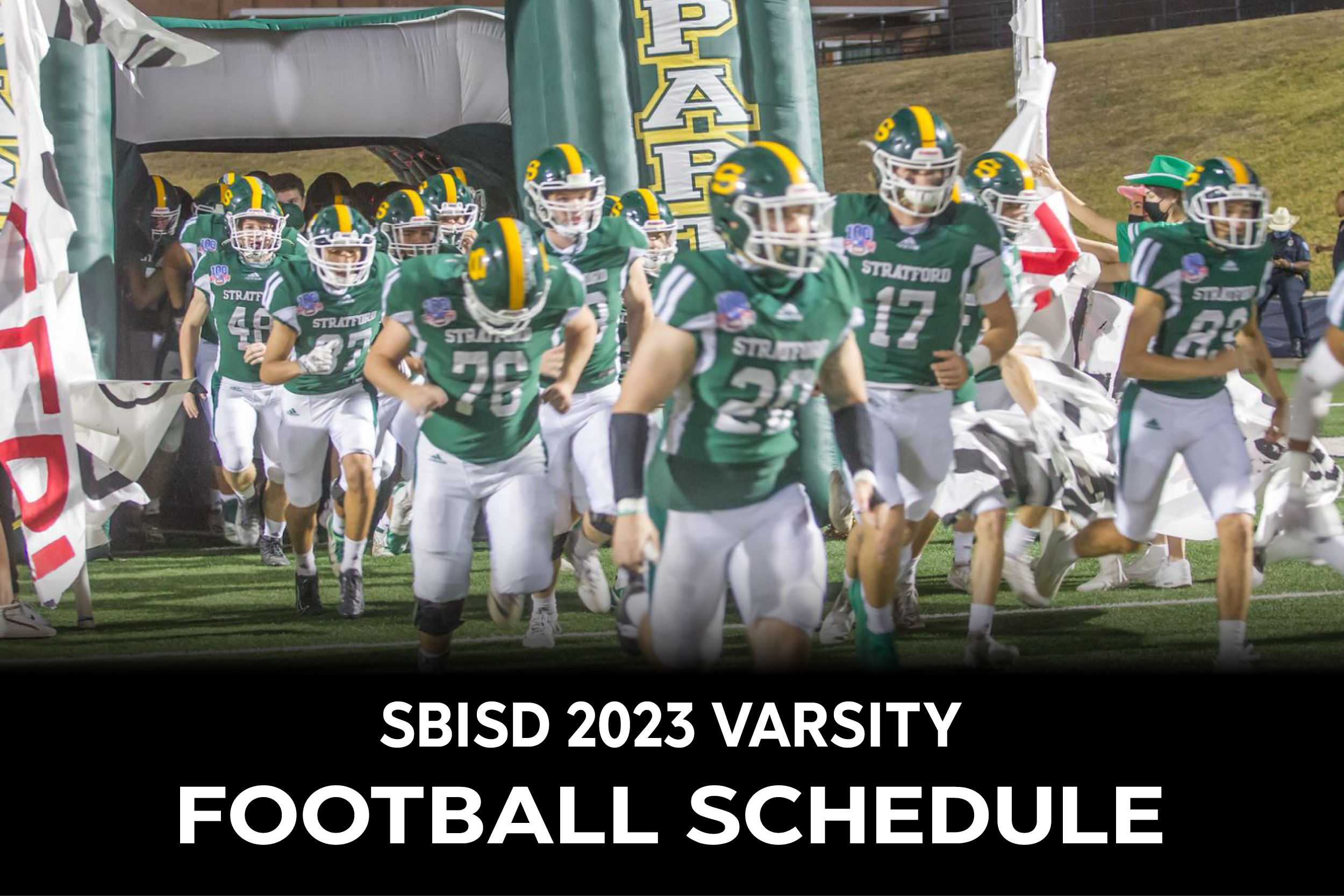 Spring Branch ISD Varsity 2023 Football Schedule