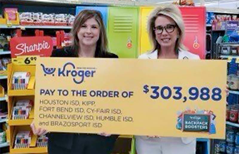 CFISD Earns 34,500 in School Supplies from Kroger Supply Drive