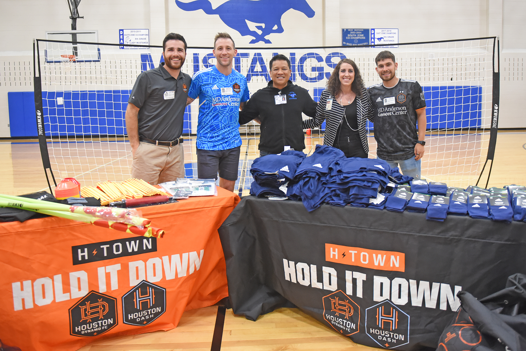 Dean MS Receives Soccer Gear from Houston Dynamo Through Charitable Program