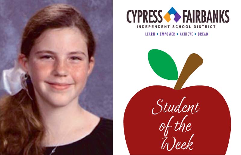 CFISD Student of the Week: Eloise Spee