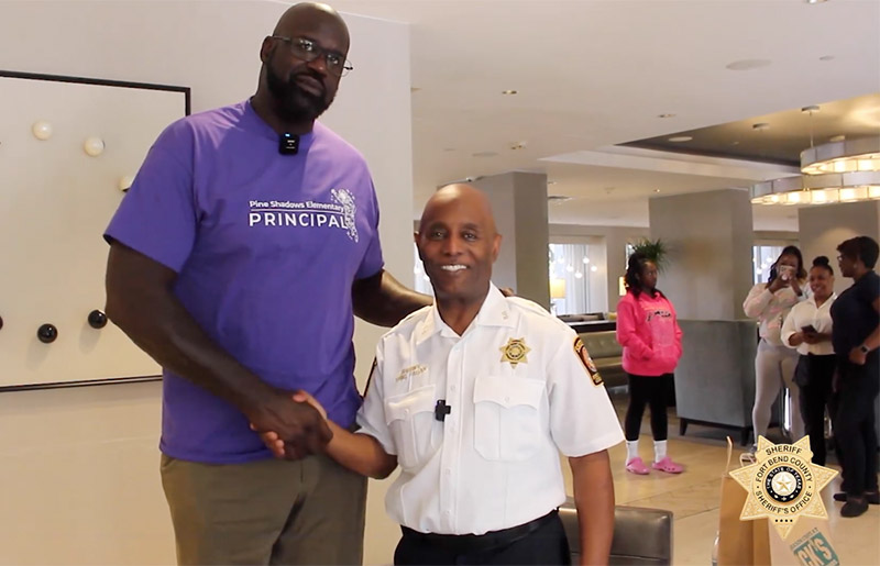 Fort Bend County Presents Special Deputy Badge to Shaquille O'Neal