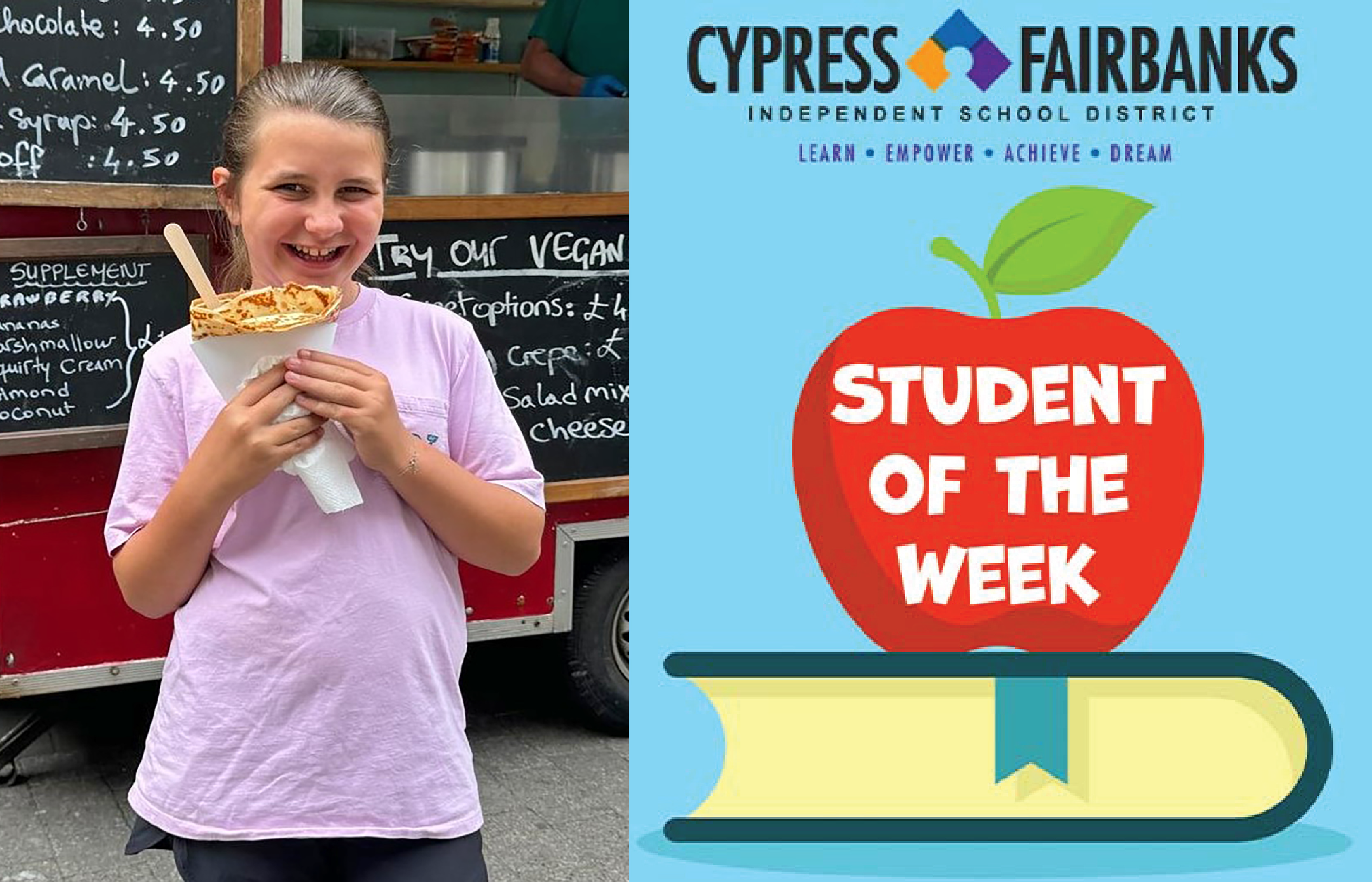 Woodard Elementary School Student Named CFISD Student of the Week