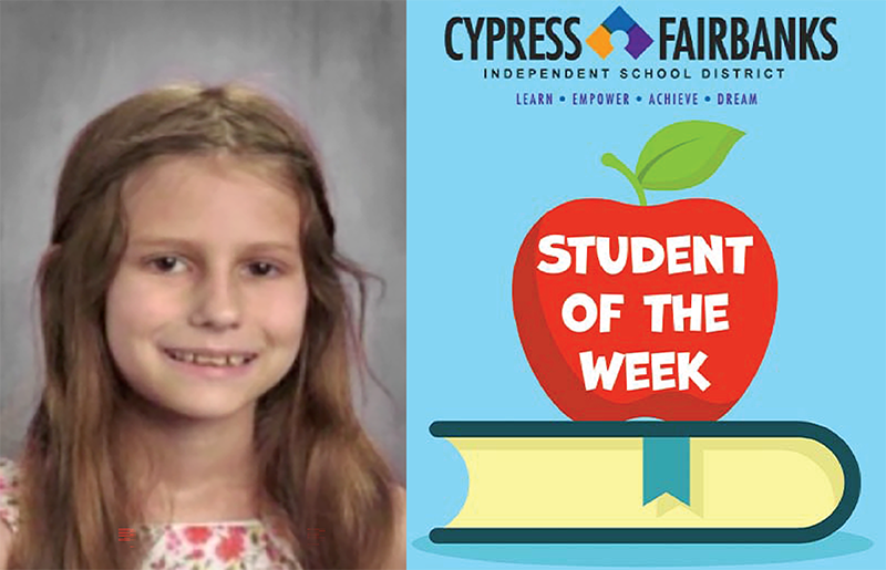 CFISD Selects Birkes Elementary Student for Student of the Week