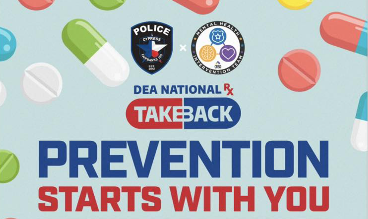 Prevention Starts With You: CFISD Take Back Day Set for October 25 in Support of Suicide Prevention Awareness