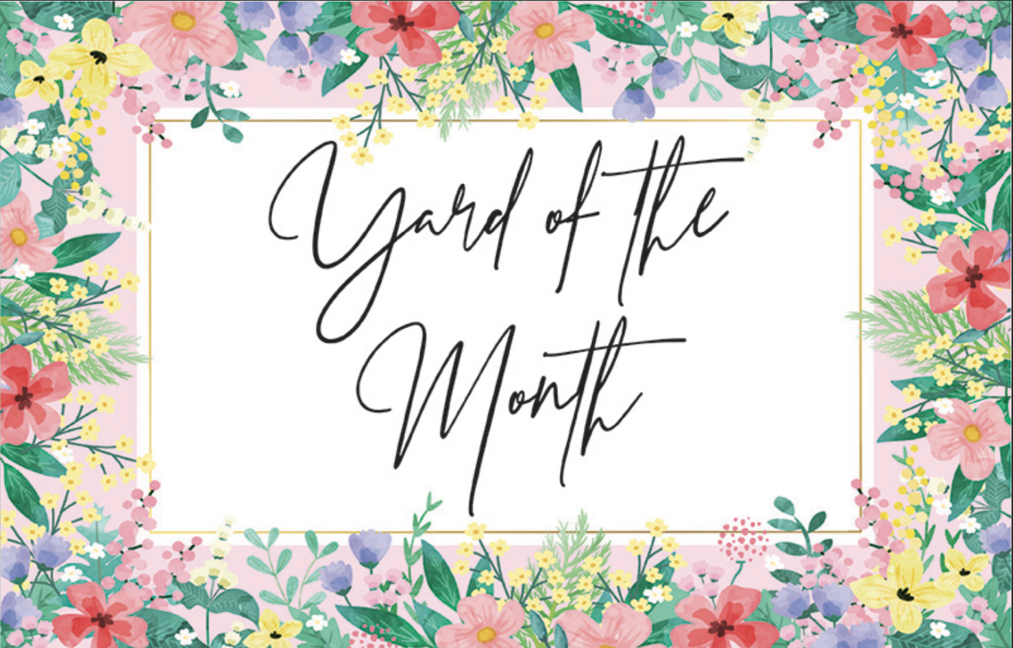 Yard of the Month Returns to Memorial Parkway