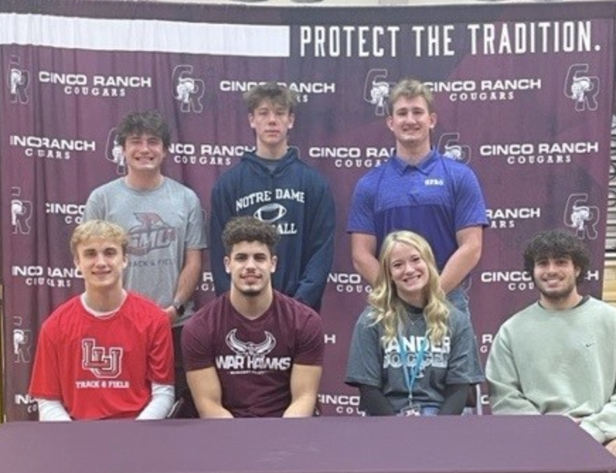 Cinco Ranch & Taylor HS Athletes Sign with Colleges and Universities During National Signing Day