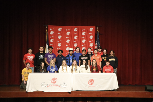 Katy ISD Athletes Sign with Colleges and Universities During National Signing Day