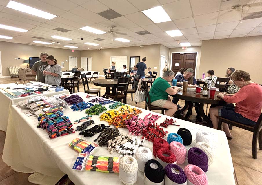 Champions Park Residents Create Friendship Bracelets for Hill Country Flood Victims and First Responders