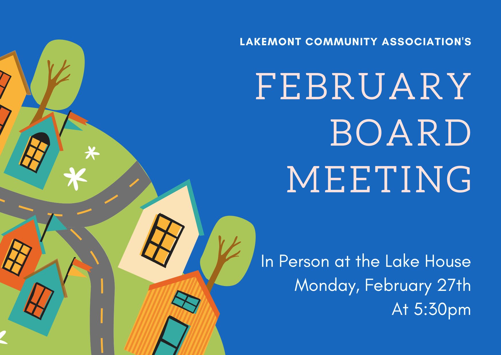 Lakemont Board Meeting - February 27th