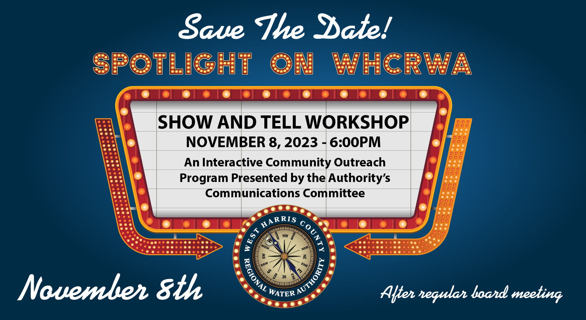 Spotlight on WHCRWA: Show and Tell Workshop on Nov. 8