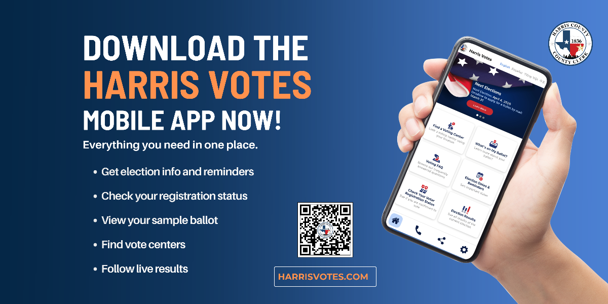New Harris Votes App Helps Residents Prepare as October 5 Registration Deadline Nears